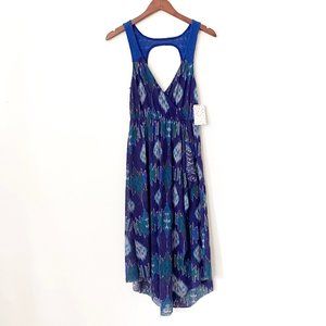 NWT Free People All Wrapped Up Ikat Midi Dress